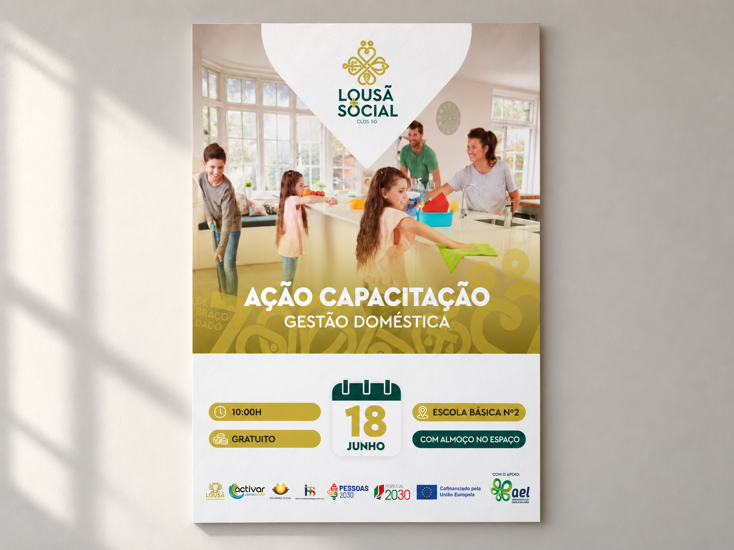 Corrected portrait A3 poster mockup