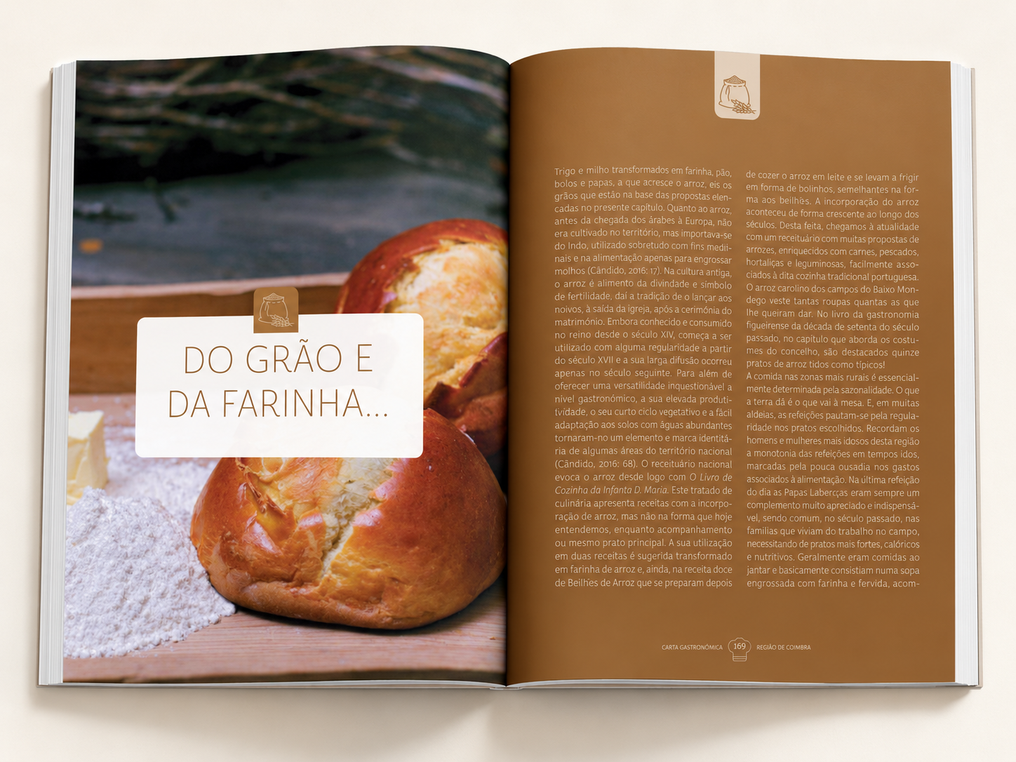 Open A4 editorial book spread